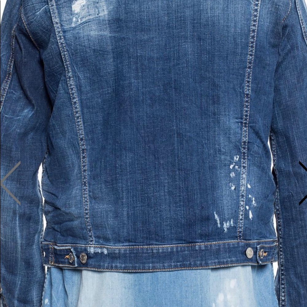 DSQUARED2 RAW-TRIMMED DENIM SHIRT SIZE 52 - Picture 2 of 6